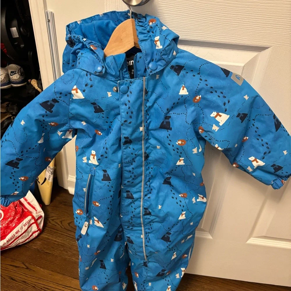 Reima Reimatec Snowsuit 2T Blue Winter One Piece Waterproof Snow Suit